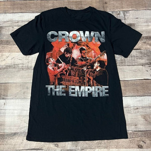 Crown The Empire バンT 半袖 Tシャツ L ブラック 黒 海外 Crown The Empire バンT 半袖 Tシャツ L ブラック 黒 海外