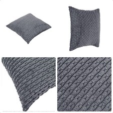 2 Pack Cushions Sofa Backrest Corduroy Pillows Cushions Pillowcases with Insert
