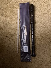 Tudor Soprano Recorder TD175 Dark Brown with Cleaning Stick and Vinyl Case