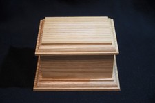 Solid oak pet cremation urn for medium/small dogs(box1)