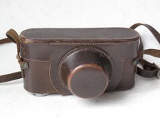 Leica IIIc leather case with strap, small screw, US SELLER "LQQK"