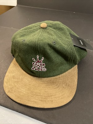 HUF Hat - Crown 6 Panel Green Hat - NEW
