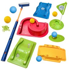 Kids Golf Set with Club - 16Pcs Kids Toy Golf Games Set, Mini Games Toddler G...