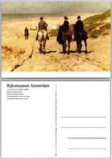 Continental Morning Ride Scheveningen Beach Postcard