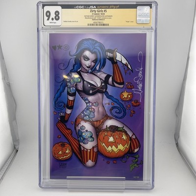 Zirty Girlz #5 CGC SS 9.8 Signed Nathan Szerdy Purple Halloween Jinx LTD 50