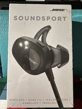 Bose SoundSport Wireless Sweatproof Earbuds Earphones Neckband Headphones Black-