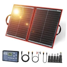  100W 18V Portable Solar Panel Kit Folding Solar Charger with 2 USB 110W