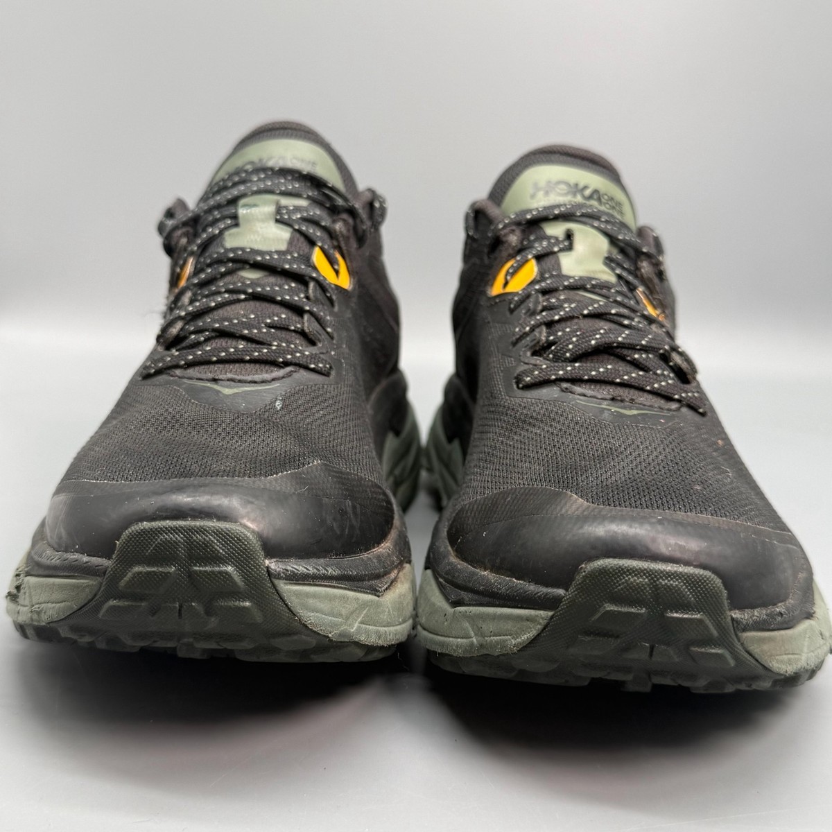 Hoka One One Challenger ATR 6 Mens Thyme/Fiesta Low Top Sneaker Shoes Size 13D Hoka Challenger ATR 6 Trail Running Shoes - Men main image 3
