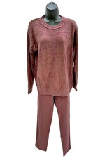 Barefoot Dreams Women's CozyChic Pullover  Straight Leg Pant Set Fig