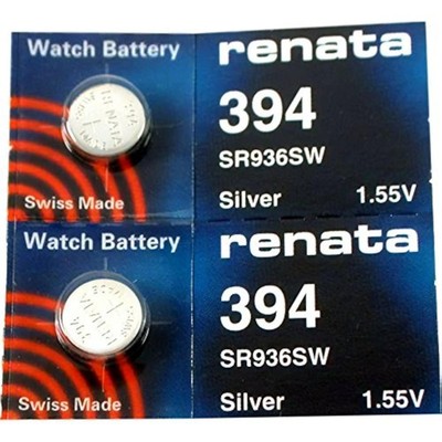 #394 Renata Watch Batteries 2Pcs 