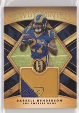 2019 Gold Standard Newly Minted Memorabilia Prime /49 Darrell Henderson pm6