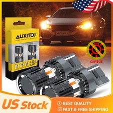 AUXITO 7440 Amber Canbus LED Light Bulbs Front/ Rear Turn No Signal Hyper Flash