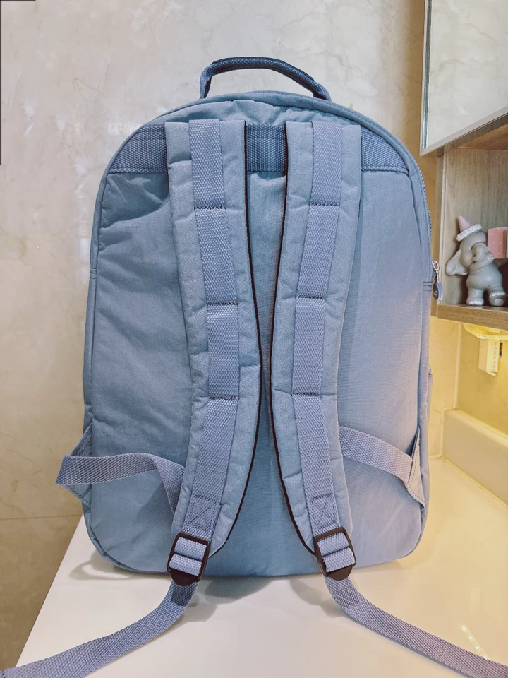 Mochila grande para portátil Kipling Seoul XL extra grande 17" 47 cm AZUL HAZE NUEVA CON ETIQUETAS Foto 3 de 4