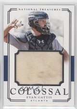 2017 Panini National Treasures Colossal Materials 76/99 Evan Gattis #CM-EG 0b2