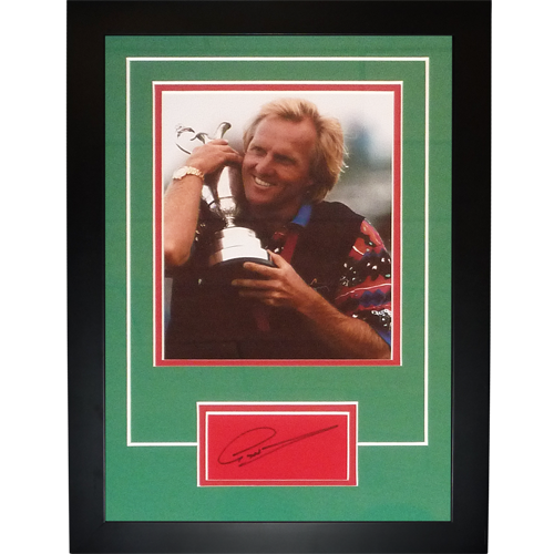 Greg Norman Autographed Signed 2-Time British Open Champion "Signature Series" Frame 