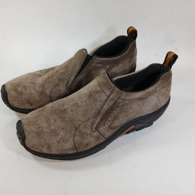Merrell Jungle Moc Shoes Womens 10 Brown Gunsmoke Suede Hiking Trail Outdoor