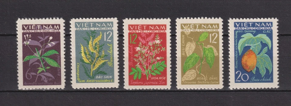VIETNAM DU NORD . N° 349 / 353. SERIE PLANTES . NEUVE ( *). SUPERBE . - Photo 1/2