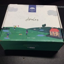 Joules Rutland Matte Black Rain Boots Women's 9 Snakeskin Accent New With Box