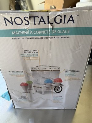 Commercial Nostalgia Snow Cone Machine Maker Electric Carnival Party Ice Slushy