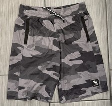 Abercrombie Boys Gray Camo Soft Pull On Shorts Size 11/12 Stretch Drawstring