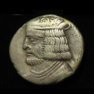 Parther Silber TETRADRACHME Varnaden II 58 55 v. Chr. #6