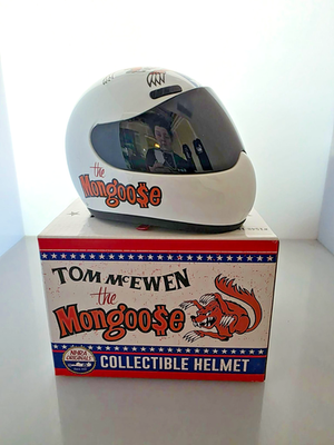 Tom “Mongoose” McEwen NHRA Mini Helmet NIB Limited Edition Drag