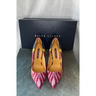 Ralph Lauren Purple Label Celia Ikat Silk Pumps NIB Italy Heels 36.5 US 6.5
