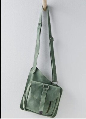 NWOT Free People Green Mint Cornell Suede Sling Bag With  display picture 1