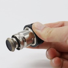 Black Car 12v Front Cigarette Lighter Assembly For 12v Cars Diameter 21mm