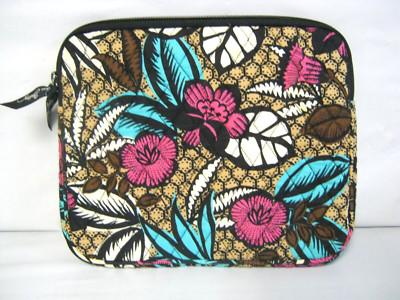 Vera Bradley eReader Tablet Sleeve iPad Kindle CANYON ROAD 8 x 10 x .5 EUC