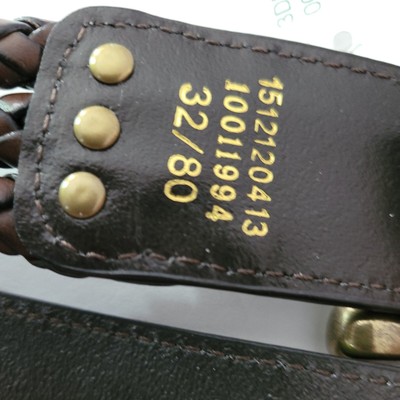 ARIAT BELT BROWN LEATHER WOMENS TRIPLE BRAID SZ 32/ 80 NEW  display picture 2