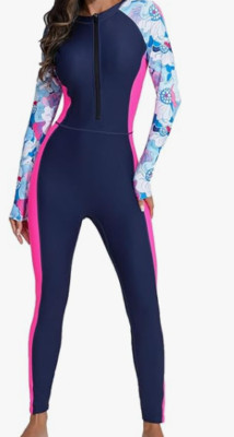 ALLTOKE Damen Rashguard Set – Langarm Mit Integriertem BH, UPF 50+, Für Schwimmen & Sport