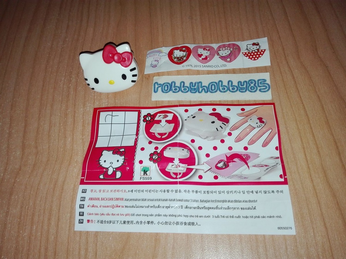 FS559 ANELLO HELLO KITTY BPZ ISRAELE KINDER JOY 2015/2016 UK