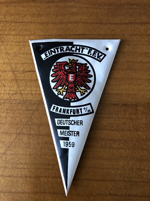 Eintracht Frankfurt Fussballwimpel Deutscher Meister 1959 alt selten Nesquik