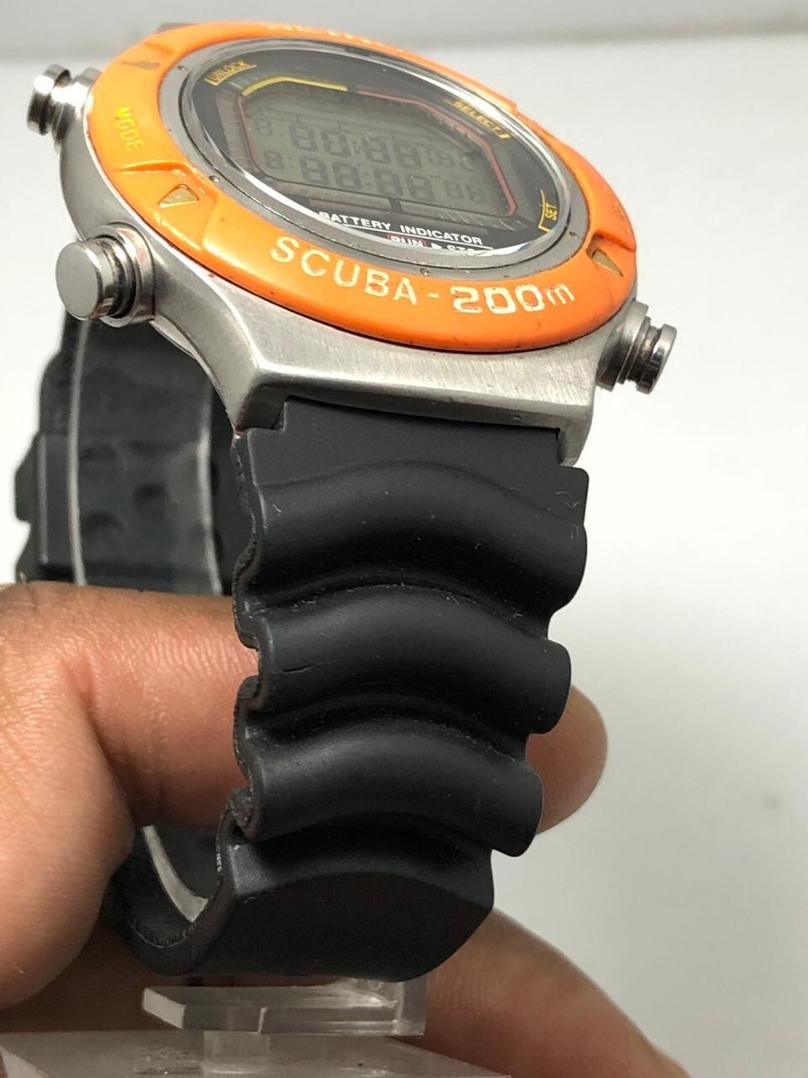 Vintage Seiko Scuba S800-0010 Air Diver's Digital Quartz Men's