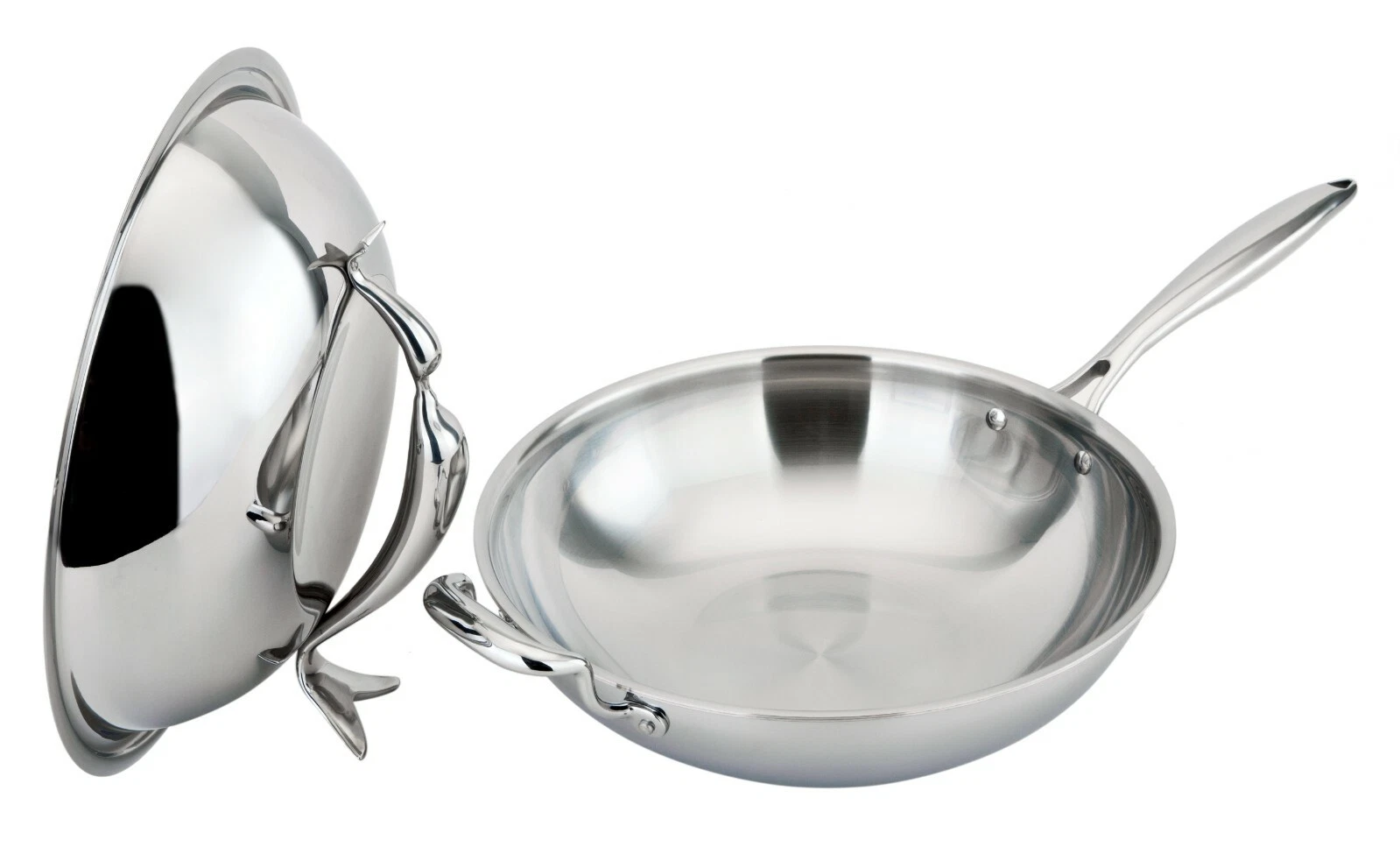 All-Ply Dolphin Wok 18/10 Copper core, Multi Ply, 5-Ply, Pots, All clad
Opens in a new window or tab