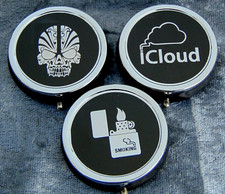 3x Taschen-Aschenbecher Mini Set mit 3 runde Aschenbecher Motiv CLOUD  NEU!