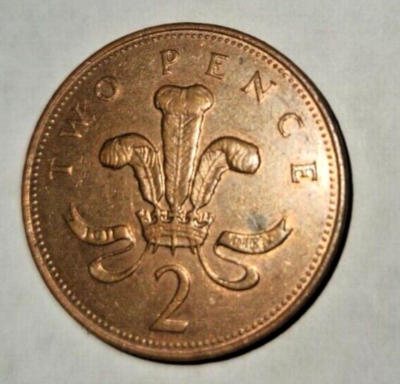 RARE 1994 TWO NEW PENCE BRITISH ELIZABETH II OLD COIN FROM CEYLON