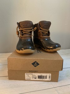 girls sperry saltwater boots