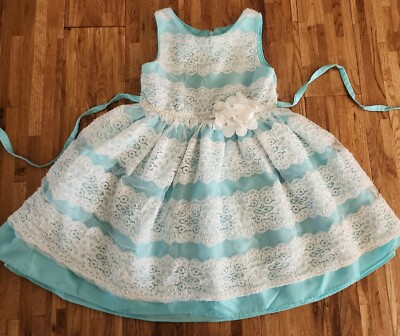 Youngland Pearls & lace Girls Dress Size 6 Easter holiday party Wedding | eBay Youngland Pearls & lace Girls Dress Size 6 Easter holiday party Wedding | eBay