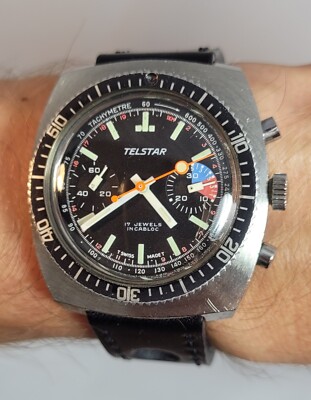 Telstar Taucheruhr Cal.7733 Chrono Mechanisch Vintage