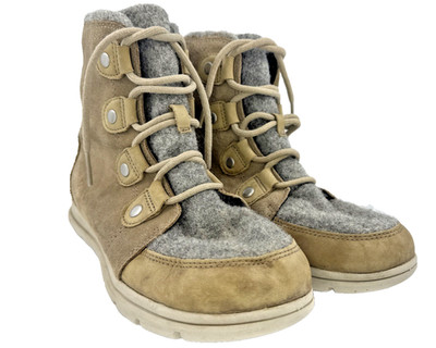 Sorel Explorer II Joan Felt WP Boots Women s 8 Tawny Buff Waterproof