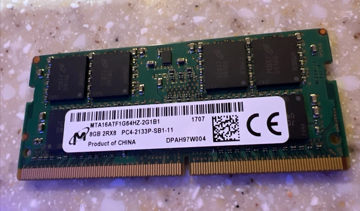 Micron PC4-17000 (DDR4-2133) Bus Speed Computer RAM 8 GB Capacity
