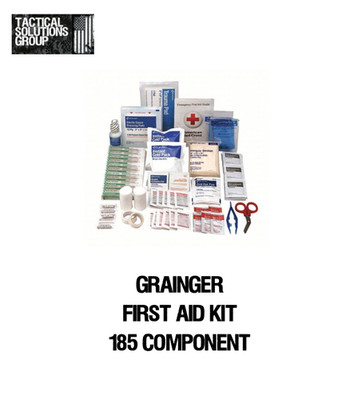 Grainger First Aid Kit or Refill 185 Components