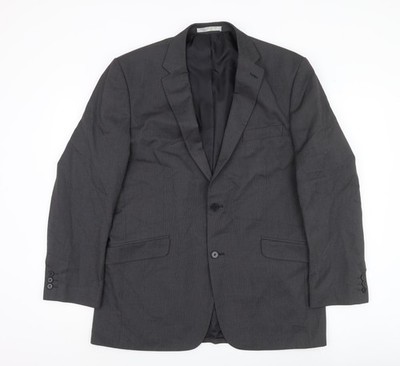 Burton Herren Blazer Sakko Grau 42R Regular Fit Business Hochzeit