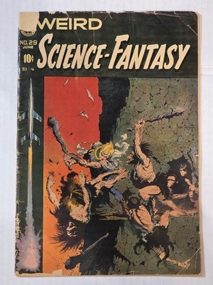 WEIRD SCIENCE FANTASY #29 G- Frank Franzetta Cover 1955 Pre-Code Golden Age 