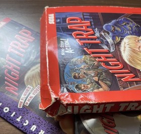 Night Trap (Sega CD) Red Box Variant CIB w/ Manual 2 Discs Near Mint  Reg Card