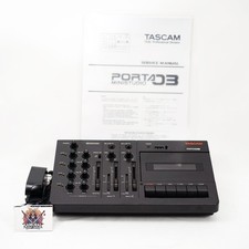 Tascam Porta 03 Ministudio 4-Track Cassette Recorder Analog MTR Tested Japan