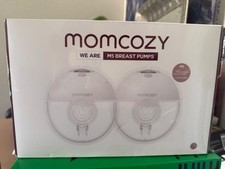 Momcozy M5 Hands-Free Breast Pump Set Double Pumps Gray - New Sealed