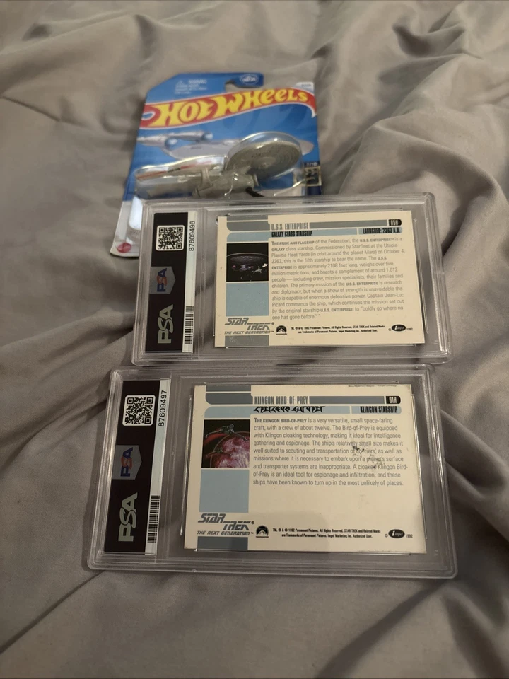 1992 IMPEL STAR TREK U.S.S. ENTERPRISE Hot Wheels HOLOGRAM #05H GOLD Prey 🤩 - Image 4 of 4